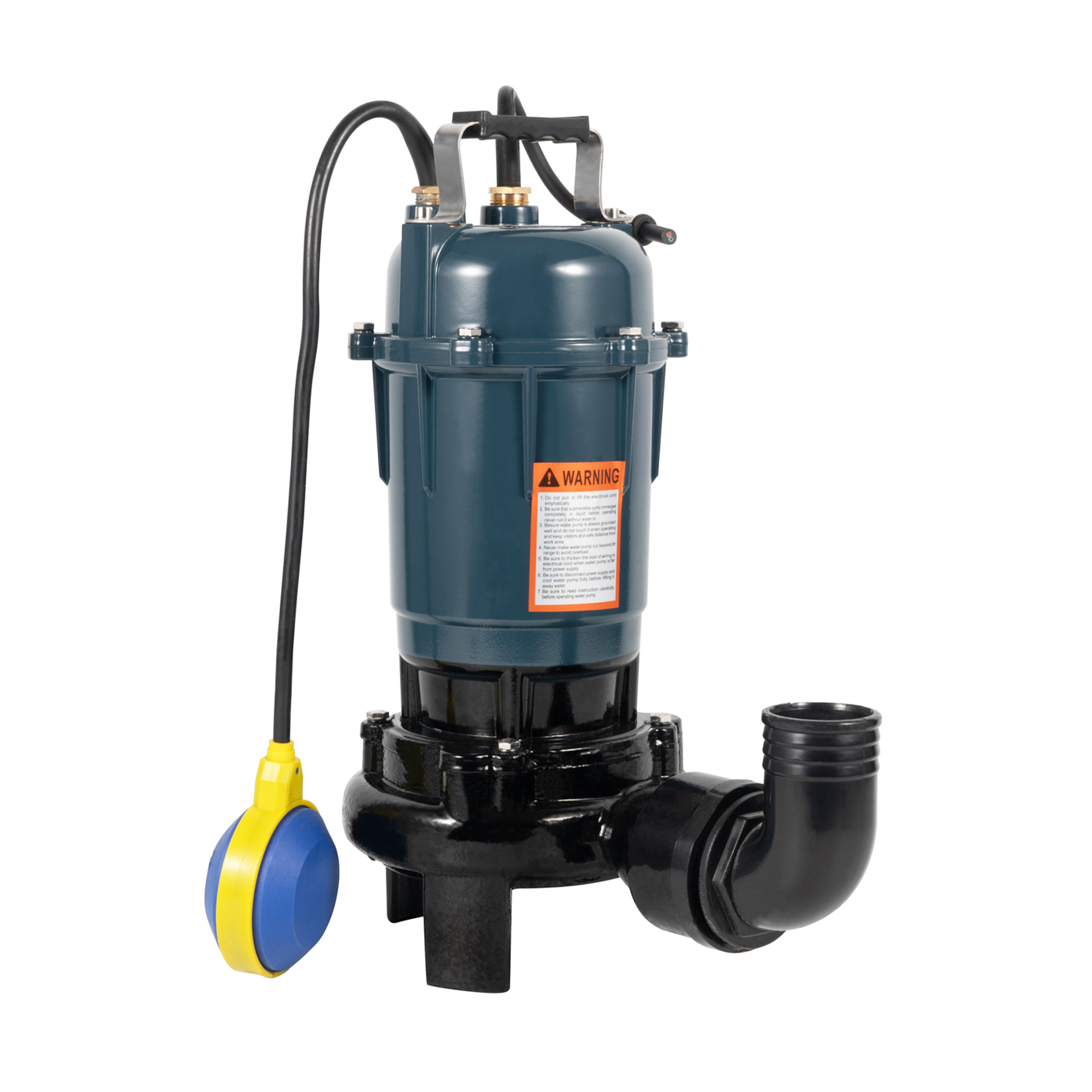 1.5HP cast iron Sewage Submersible Pump Cutter Float