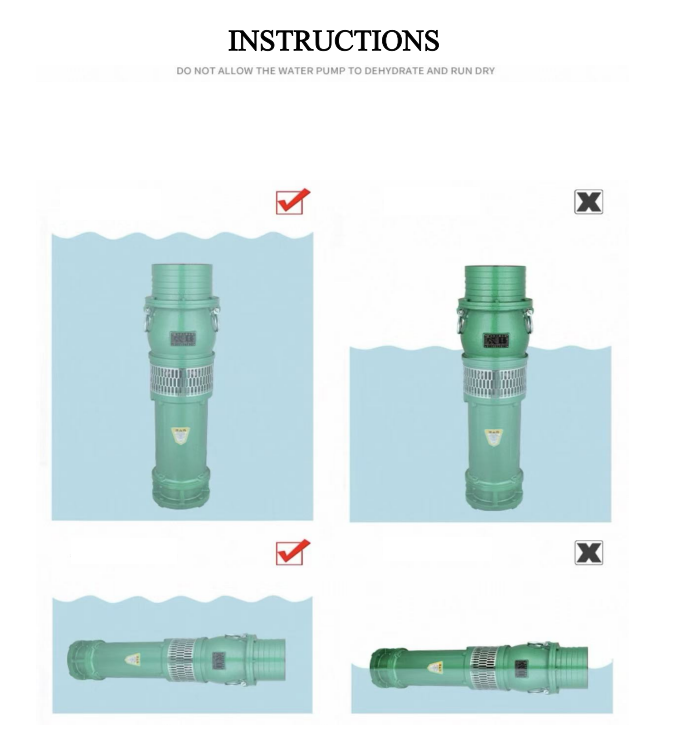 INSTRUCTIONS QY使用方法 必须整机浸没水下